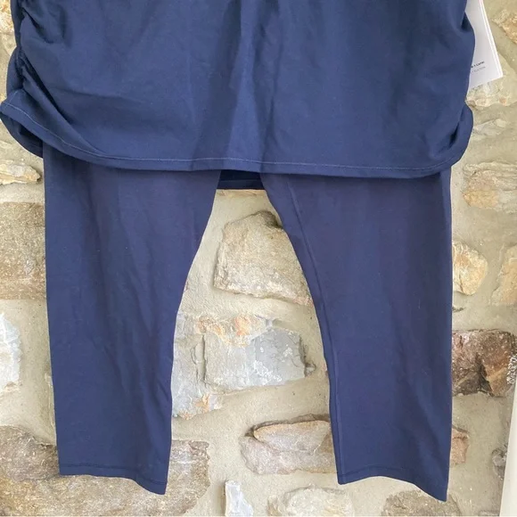 NWT Athleta ELATION 2 IN 1 CAPRI Navy $98 Womens XL - Picture 8 of 13